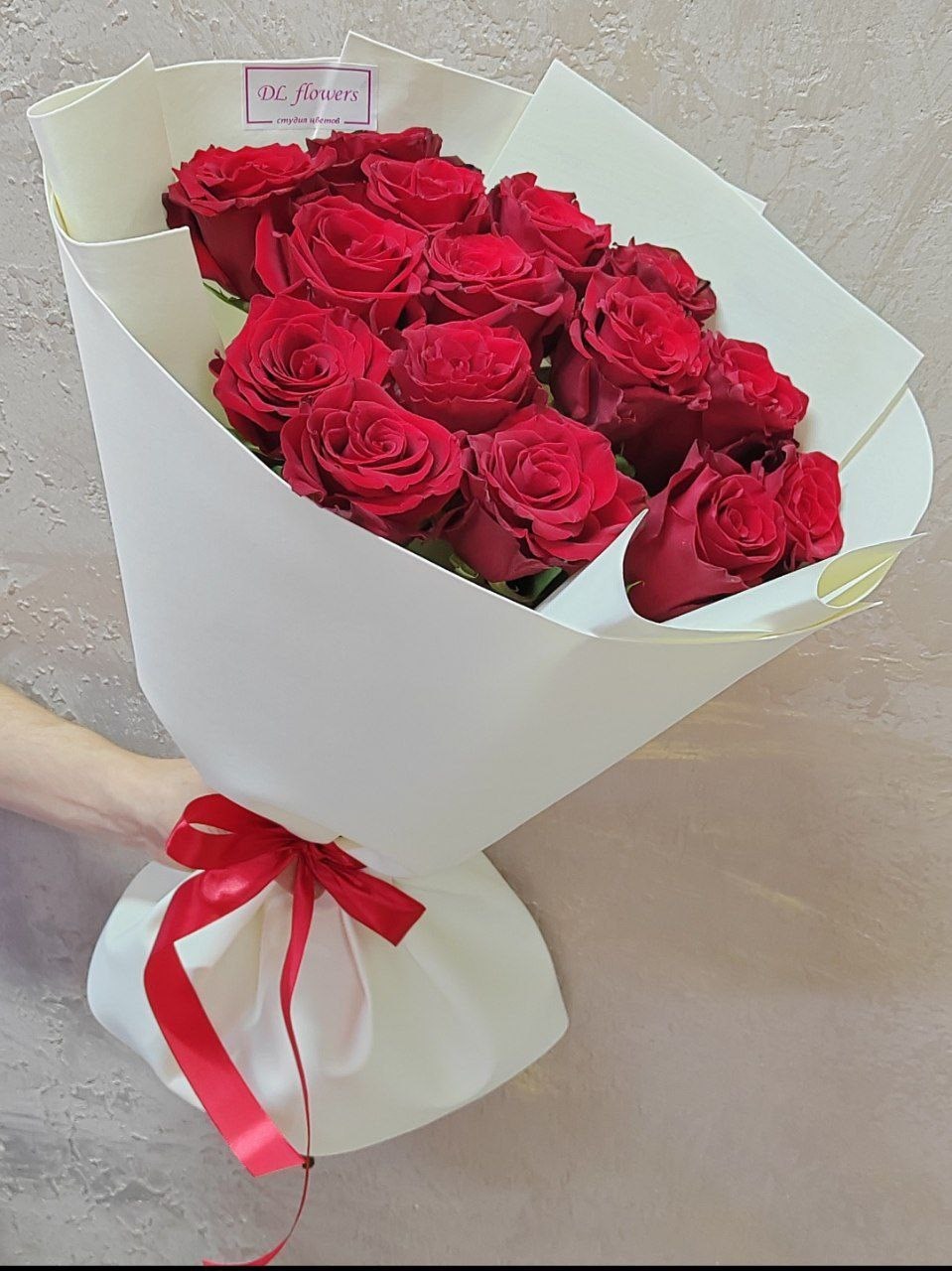 15 красных роз №2603 - фото 6496