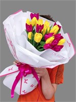 19 тюльпанов микс в упаковке 3482