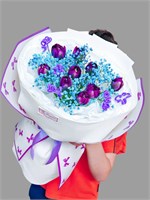 Авторский букет фиолетовый 3498 3498