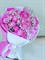 Автороский букет из пионовидных кустовых роз и гипсофилы - фото 6049